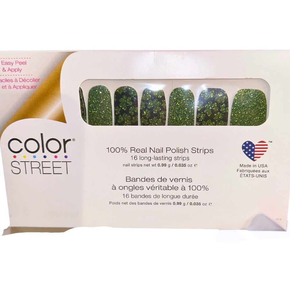 Color Street Shamrock and Rollin Nail Polish Strips